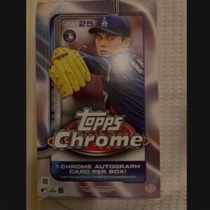 2025 Topps Chrome Baseball Card Hobby box Mint and Sealed